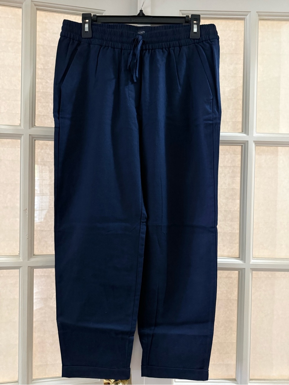 J. Crew Navy Cropped Drawstring Pants
